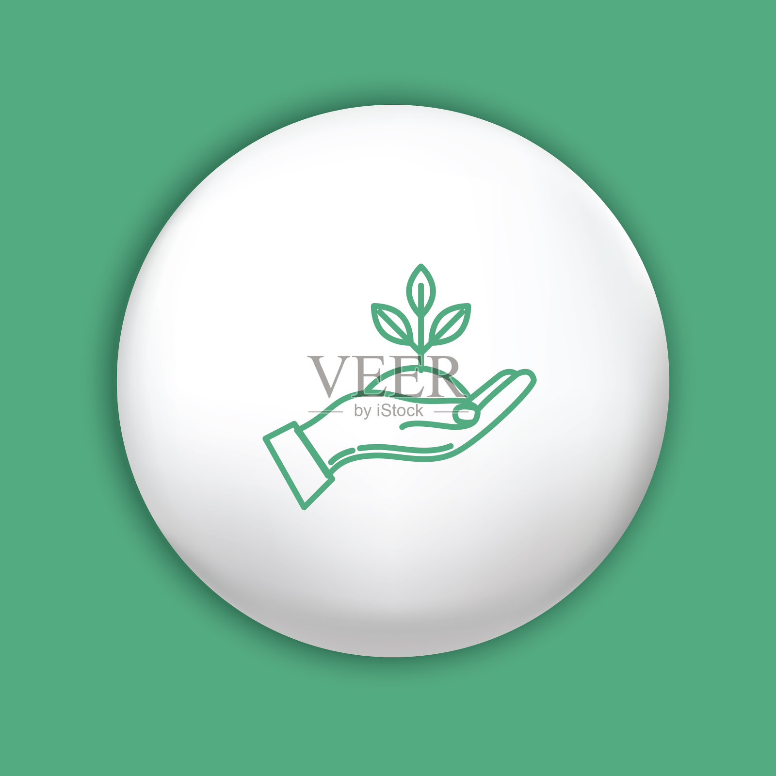 环境细线图标-手持工厂设计元素图片