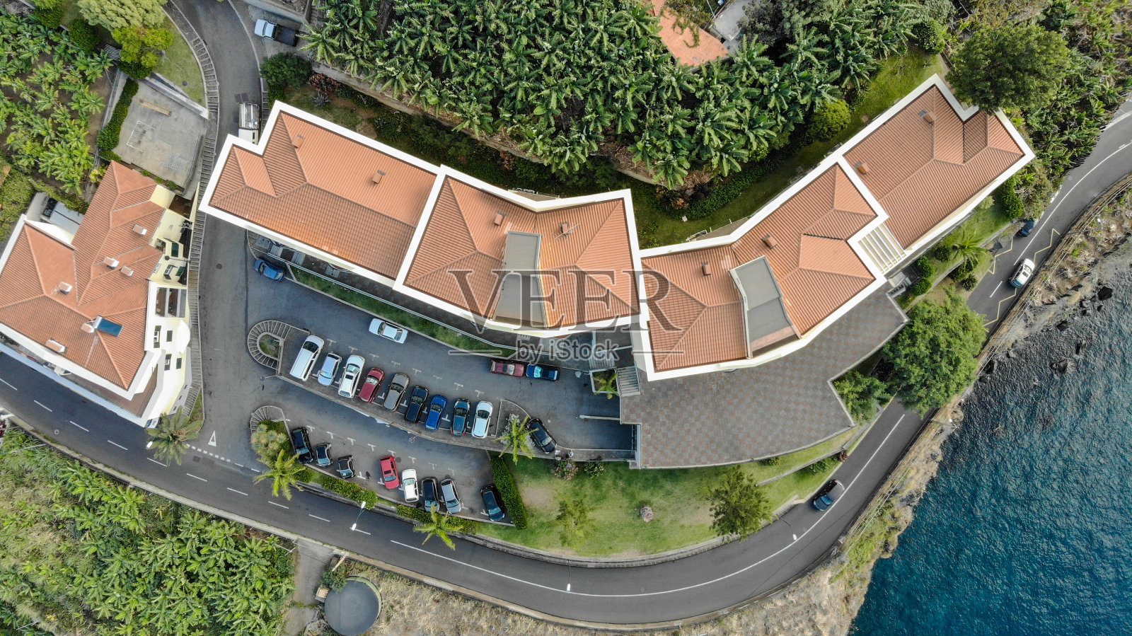 塔玛拉·德·洛博斯建筑鸟瞰图照片摄影图片