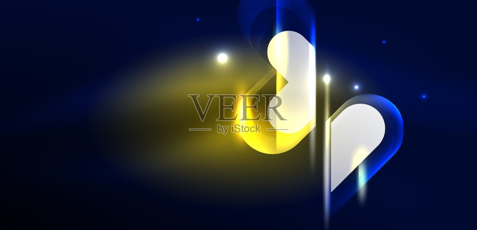 抽象背景发光霓虹灯几何插画图片素材