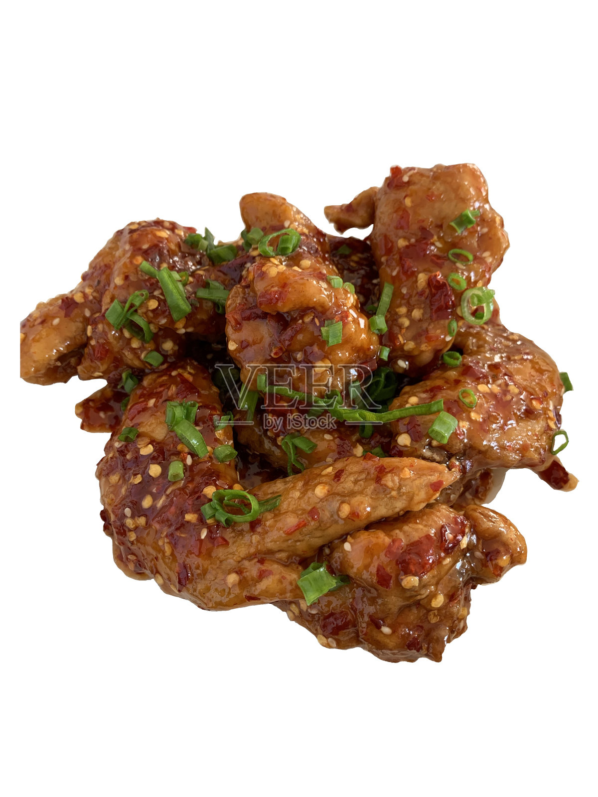 一份辣酱炸鸡照片摄影图片