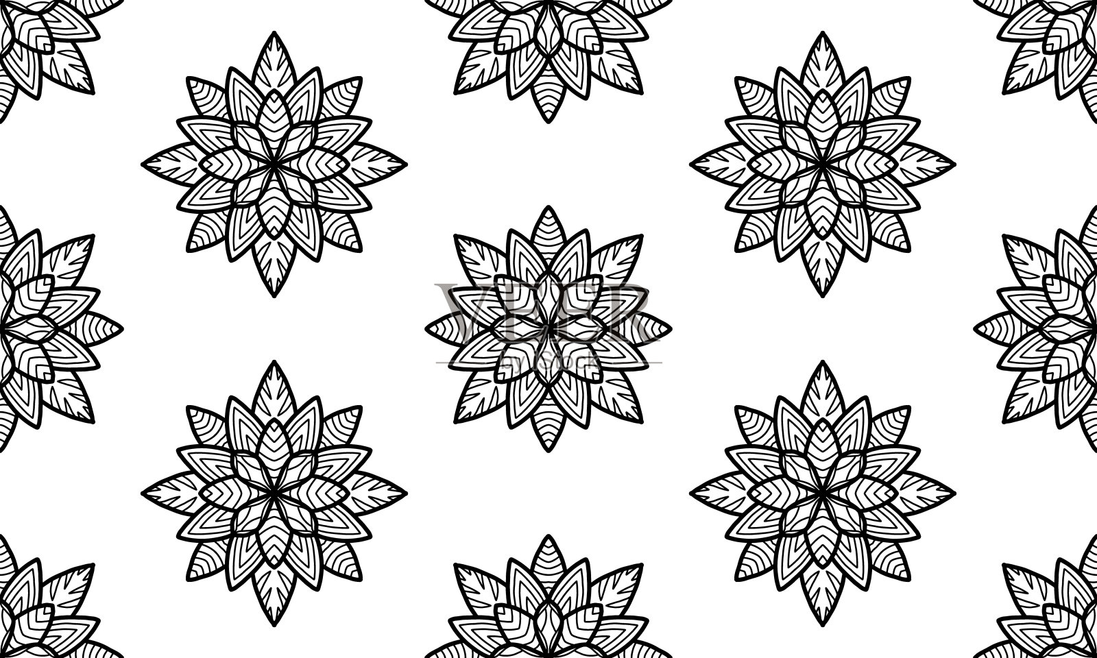 抽象形状，无缝背景，无缝图案，矢量。插画图片素材