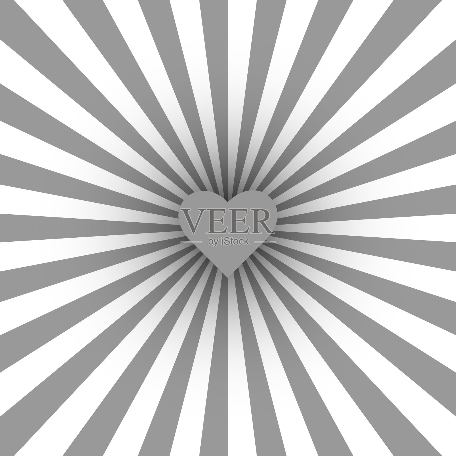 旋涡图案背景。漩涡星爆螺旋旋转方形与灰色的心。螺旋旋转射线。会聚的迷幻可伸缩条纹。矢量图插画图片素材