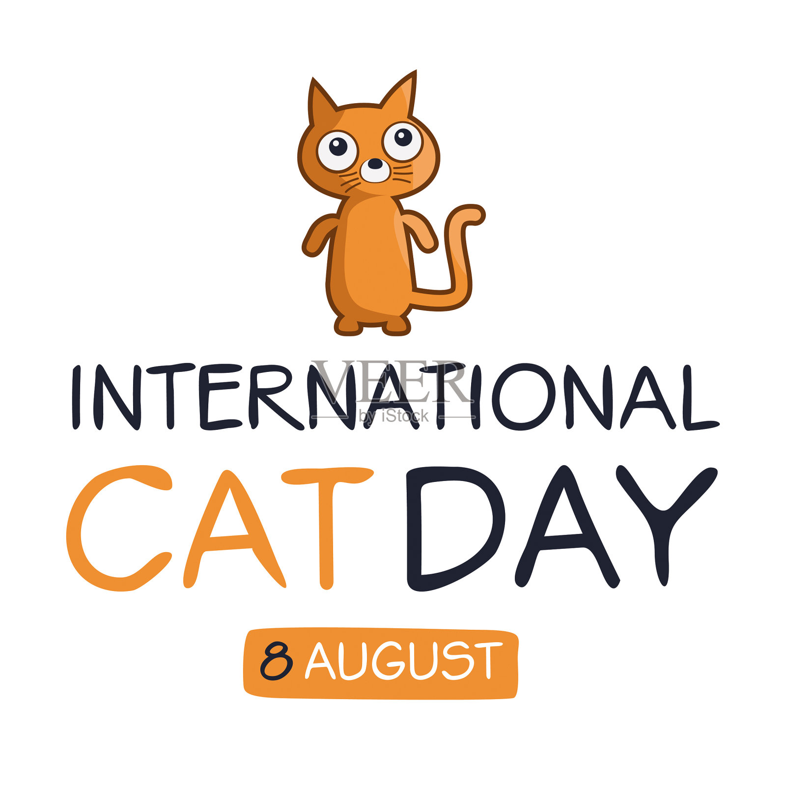 国际猫日插画图片素材