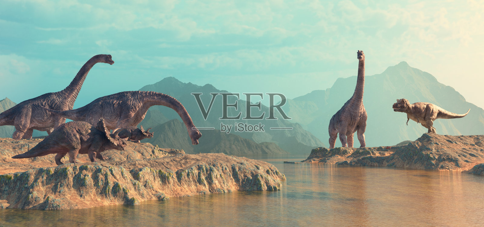 自然界中的恐龙照片摄影图片