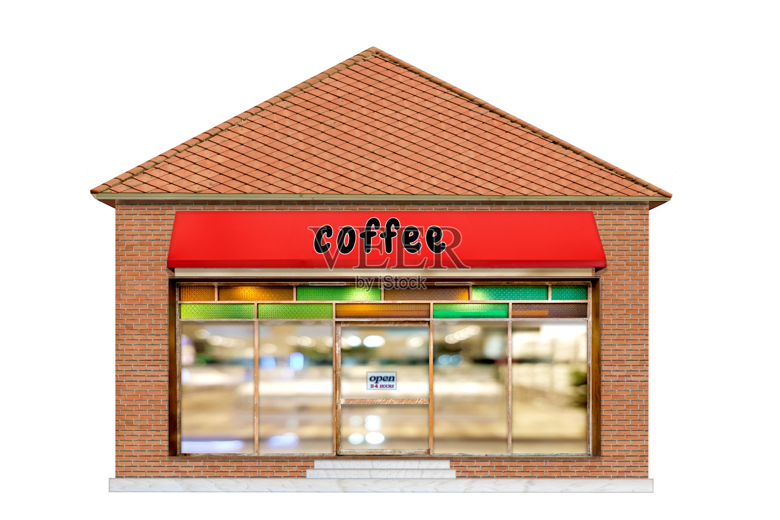 玩具店孤立在白色背景上照片摄影图片