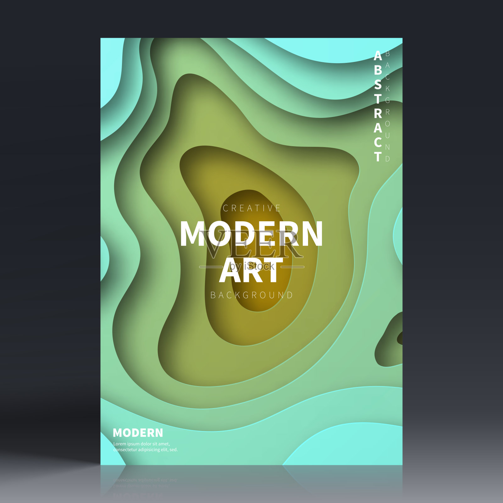 宣传册模板排版，绿色封面设计，企业年报，传单，杂志设计模板素材