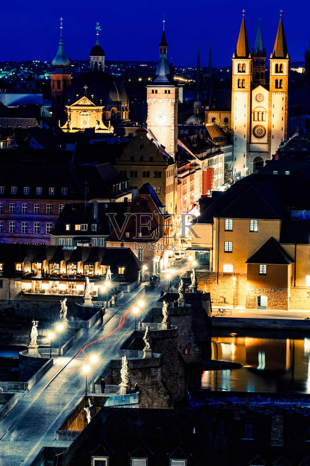 维尔茨堡Nightscene照片摄影图片