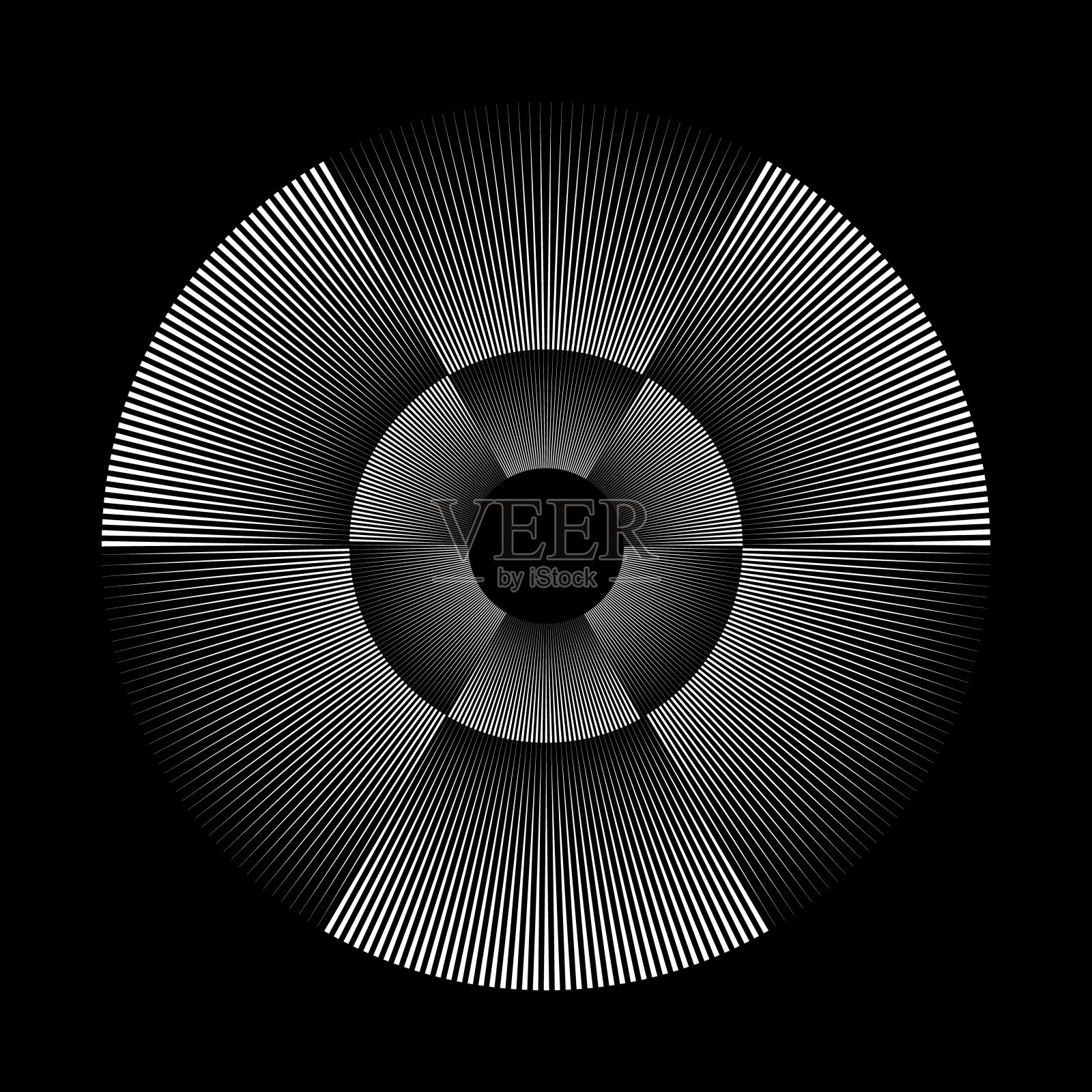 3 + 3节形状的薄三角形在两个轨道插画图片素材