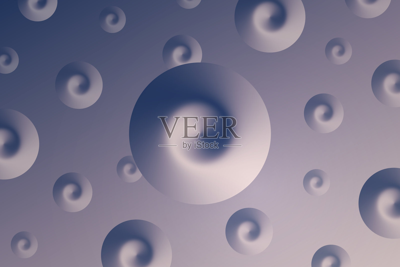 抽象梯度背景与灰色螺旋插画图片素材