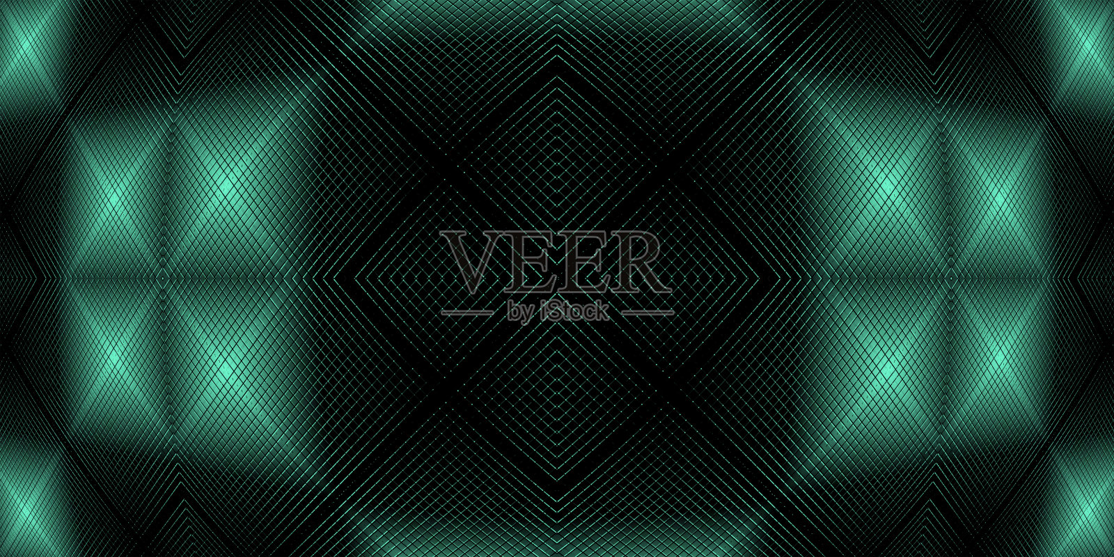 黑色和绿色科技凸面图案插画图片素材