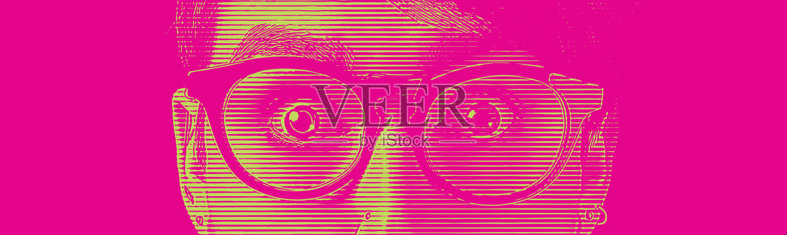 眼睛震惊插画图片素材