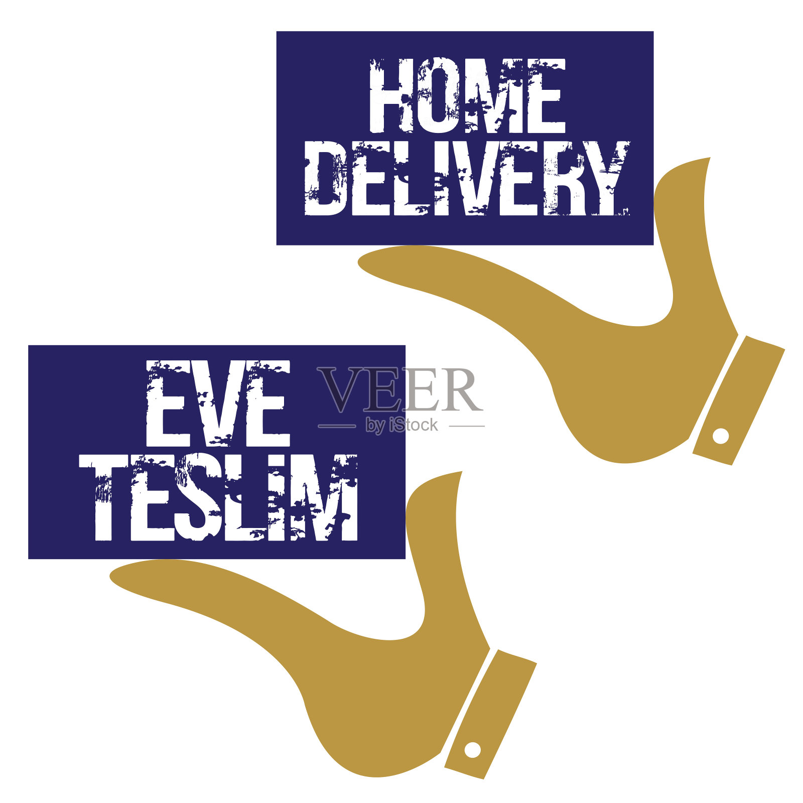 送货上门插画图片素材