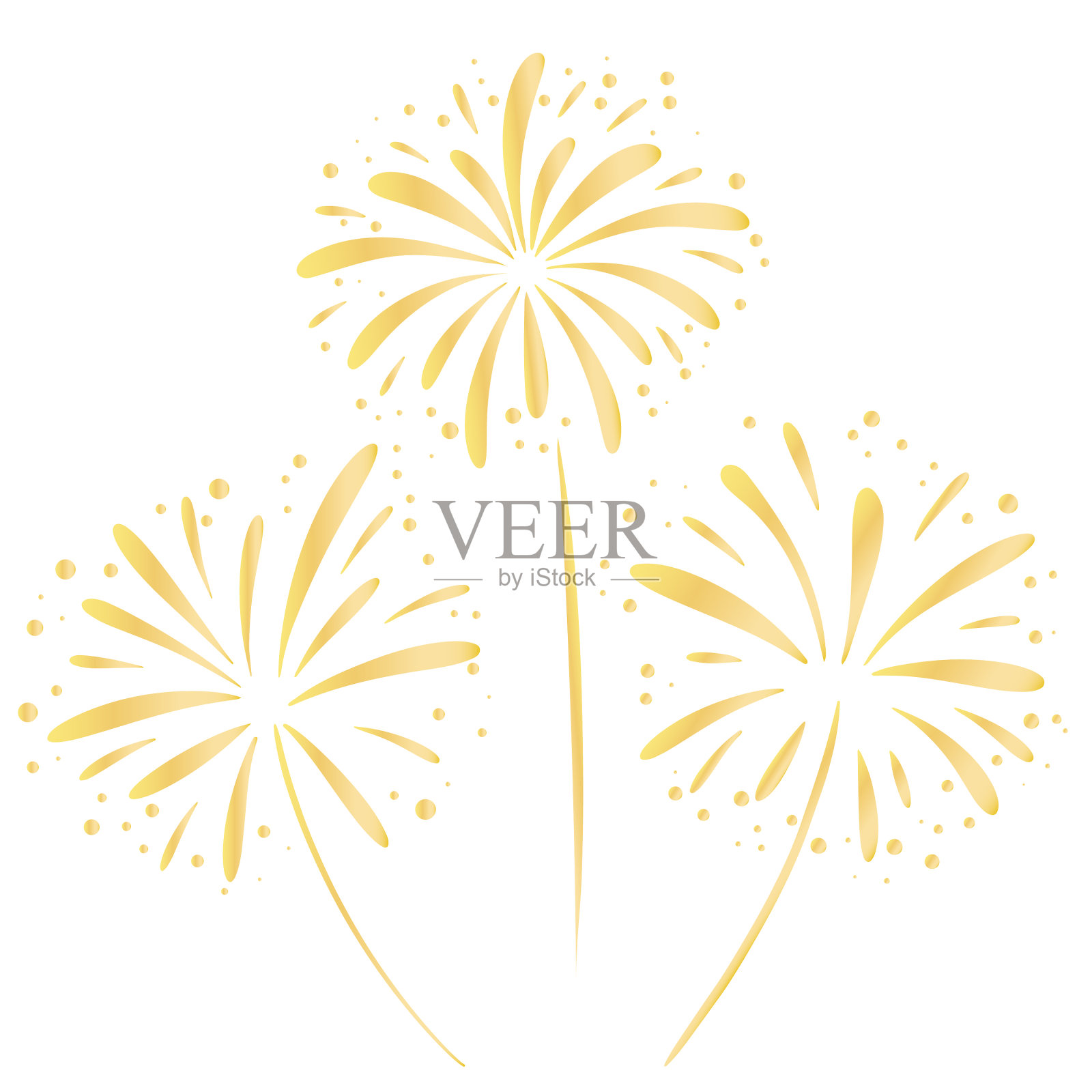 套金烟火手绘图标素材