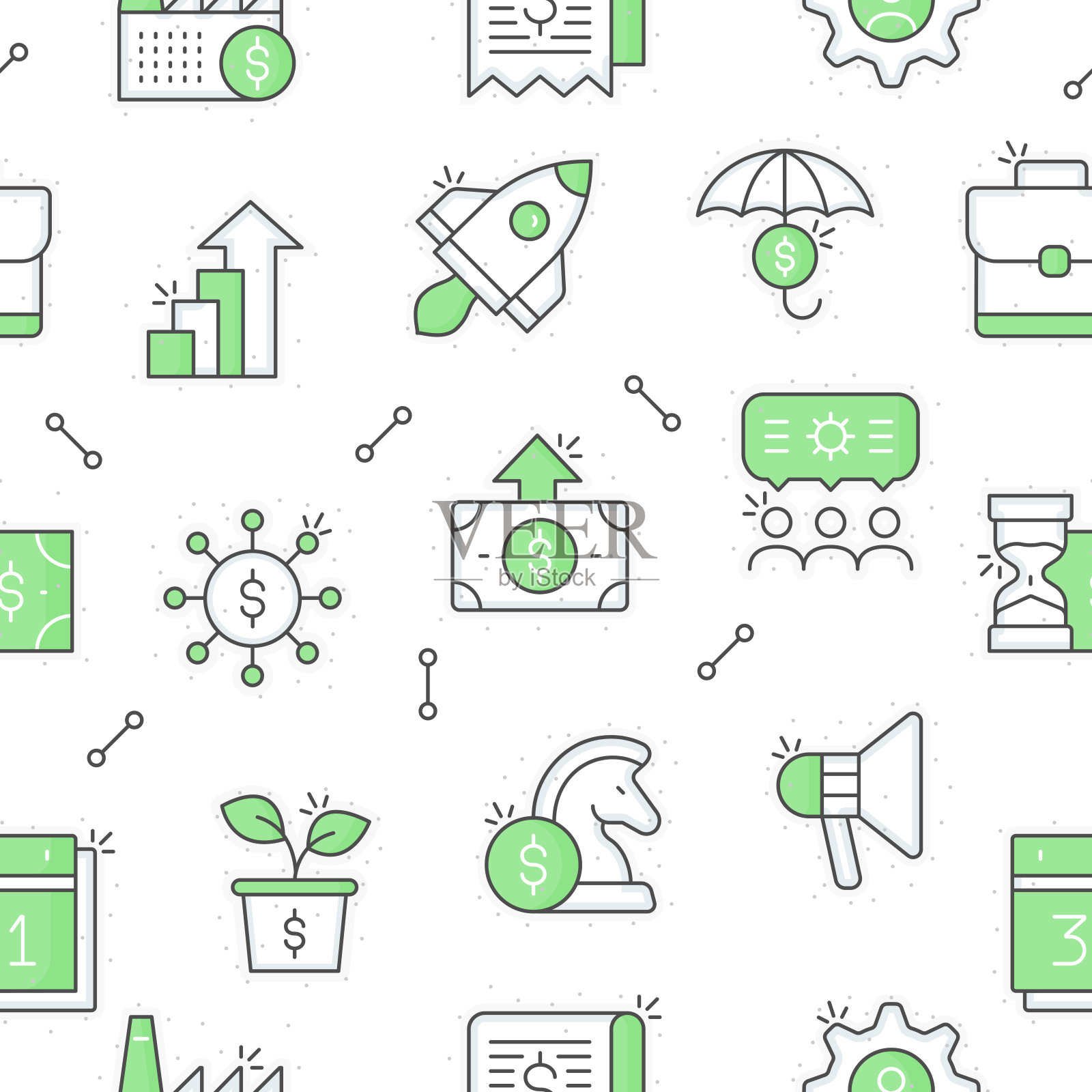 企业管理无缝模式插画图片素材