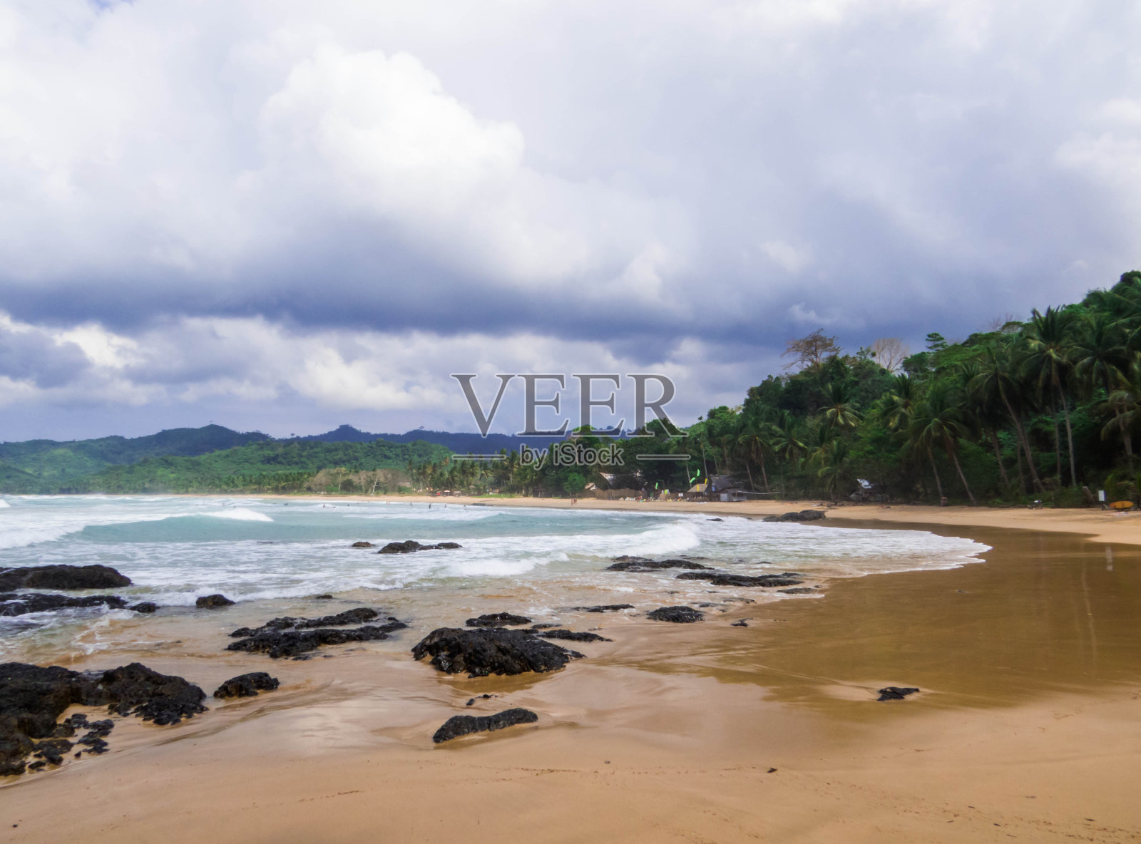 杜里海滩，爱妮岛，巴拉望岛照片摄影图片