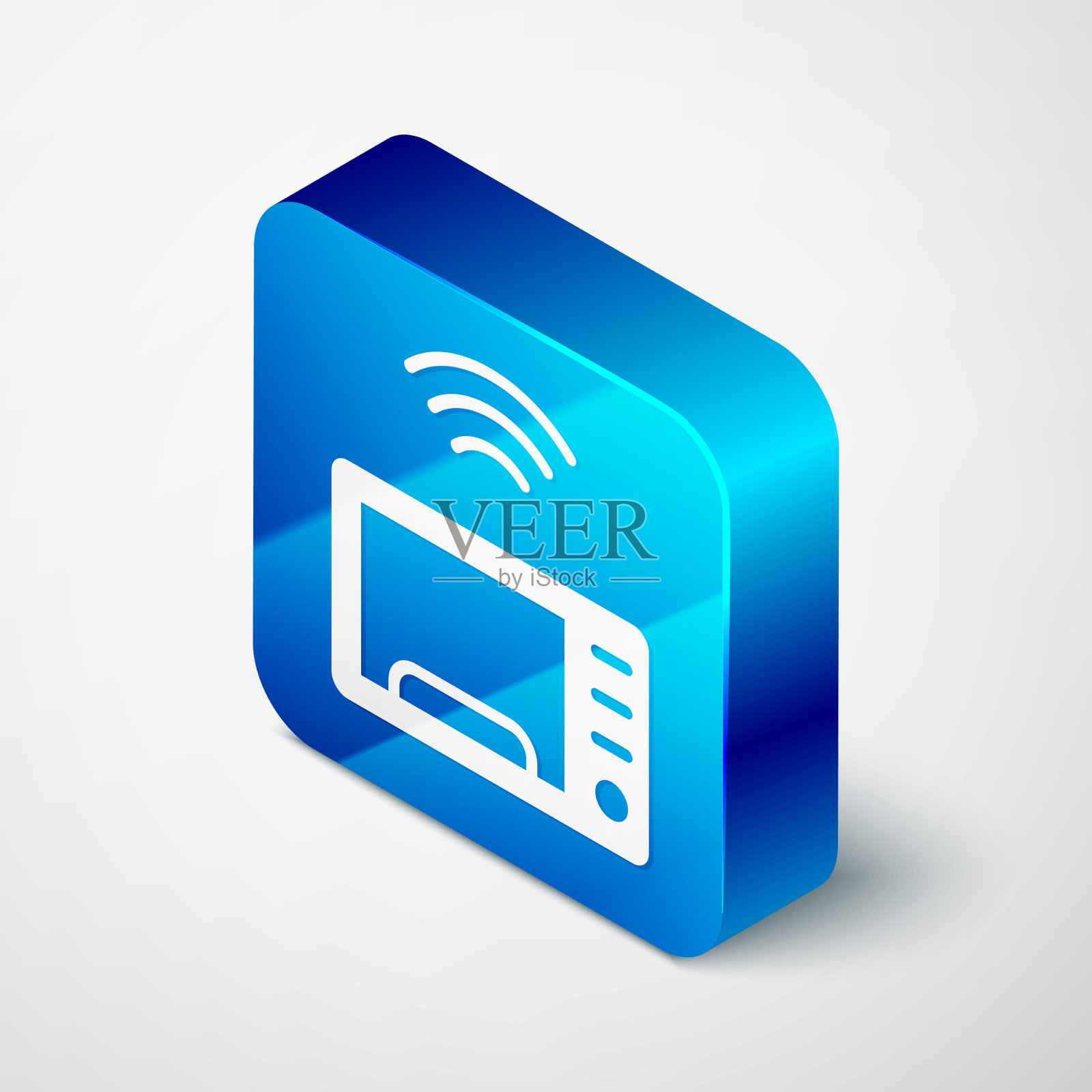 等距智能微波炉系统图标图标素材