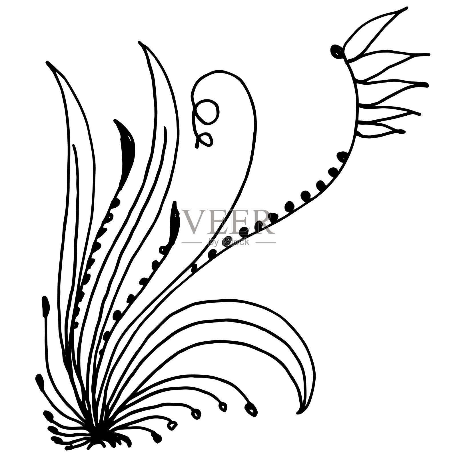 巴洛克风格装饰角的矢量图设计元素图片