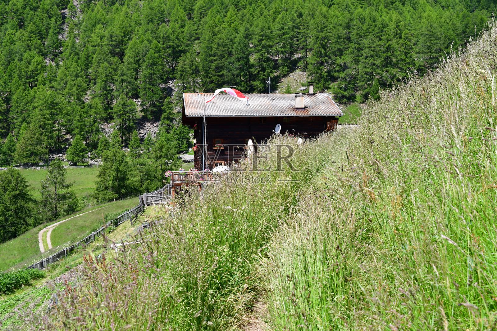 南蒂罗尔Schnalstal美丽的风景照片摄影图片