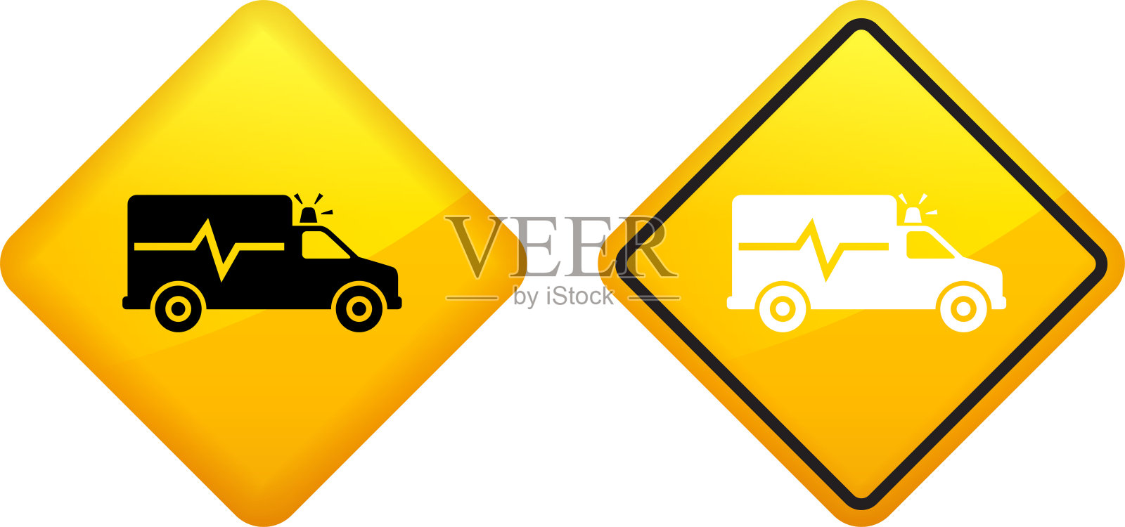 救护车Emeregency。插画图片素材