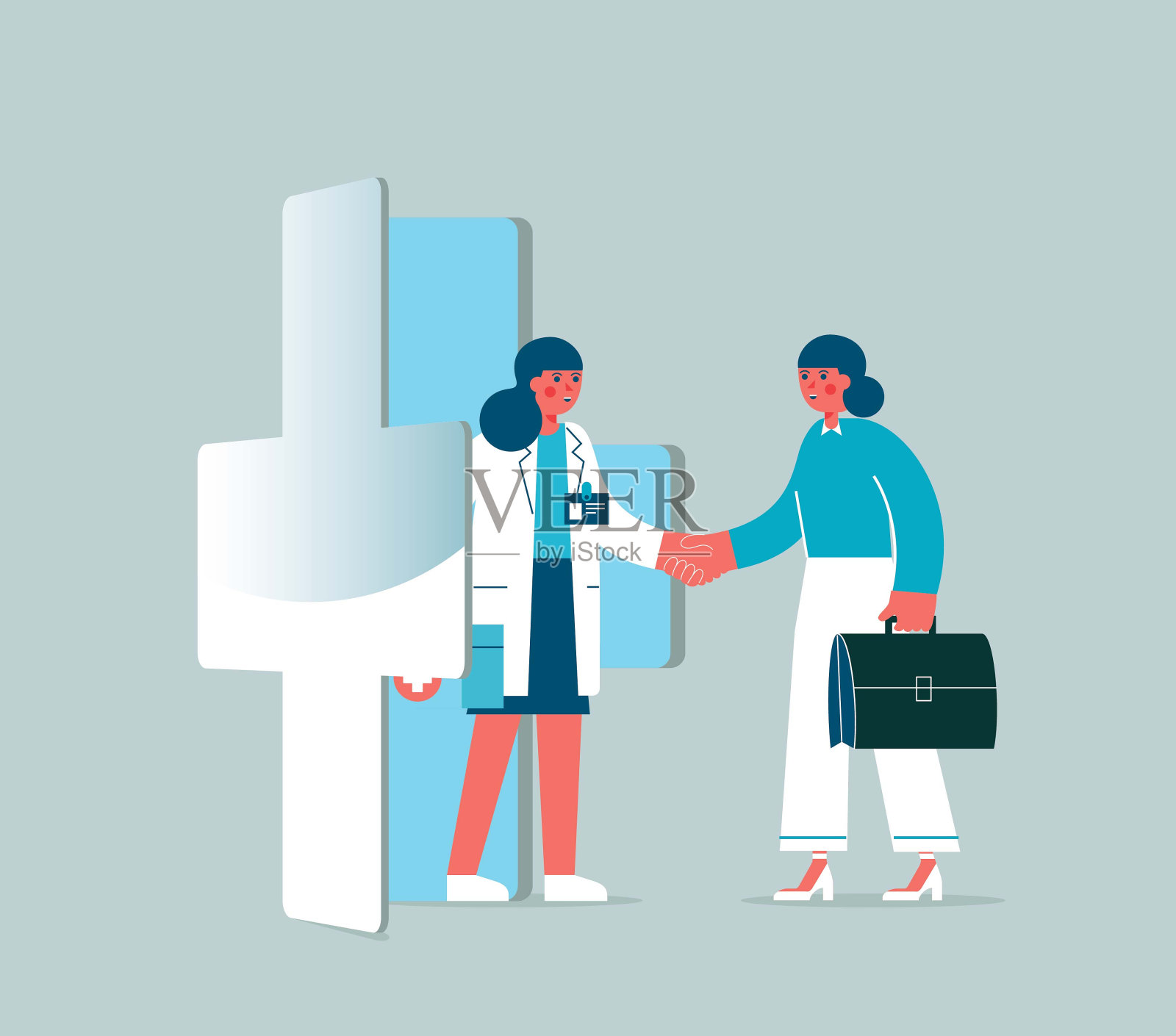 医学考试插画图片素材