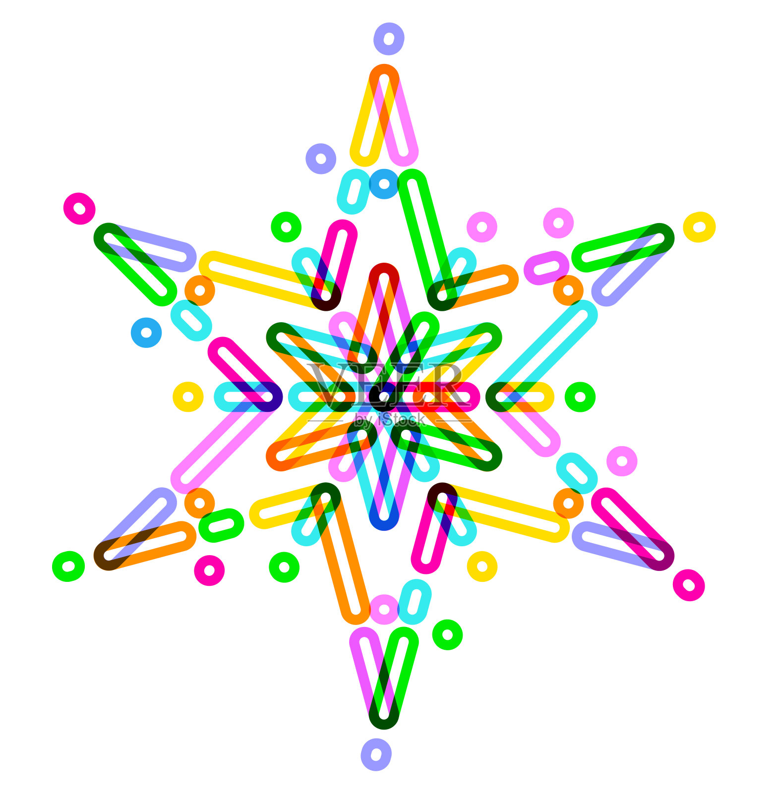 圣诞之星插画图片素材