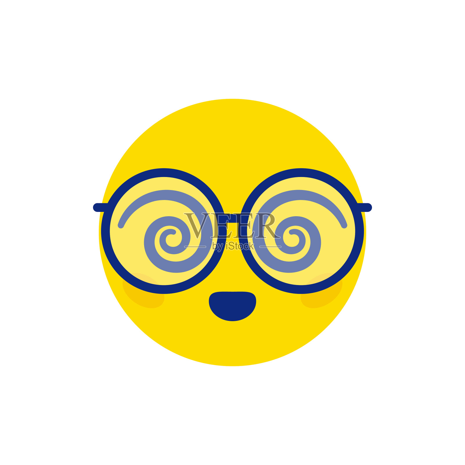 表情符号螺旋的眼睛插画图片素材