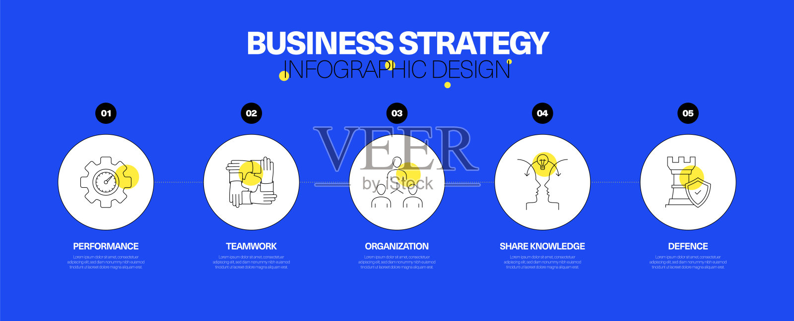 商业策略信息图设计概念插画图片素材