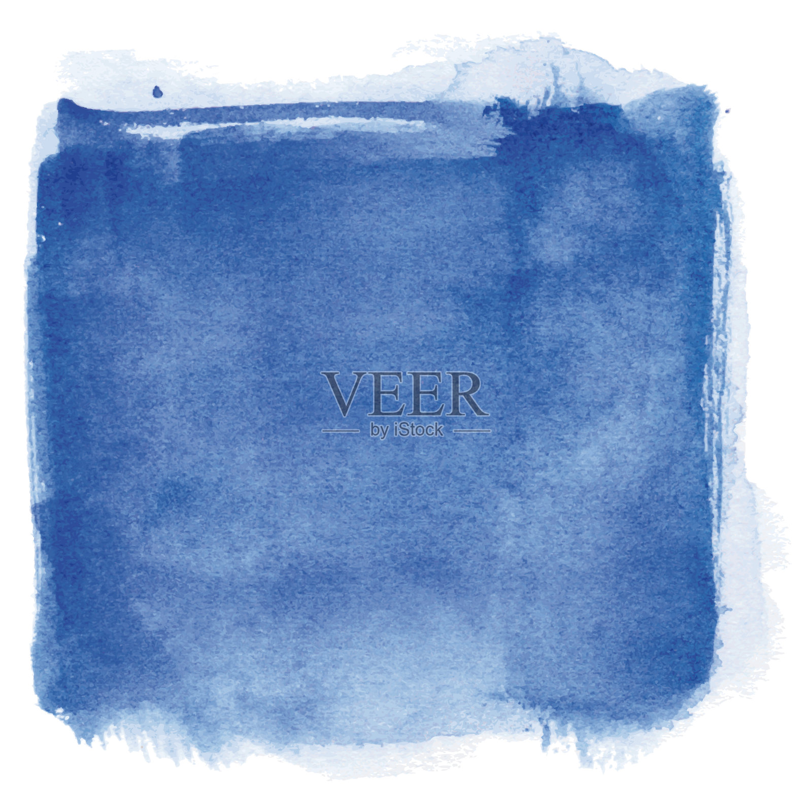 水彩蓝色背景插画图片素材