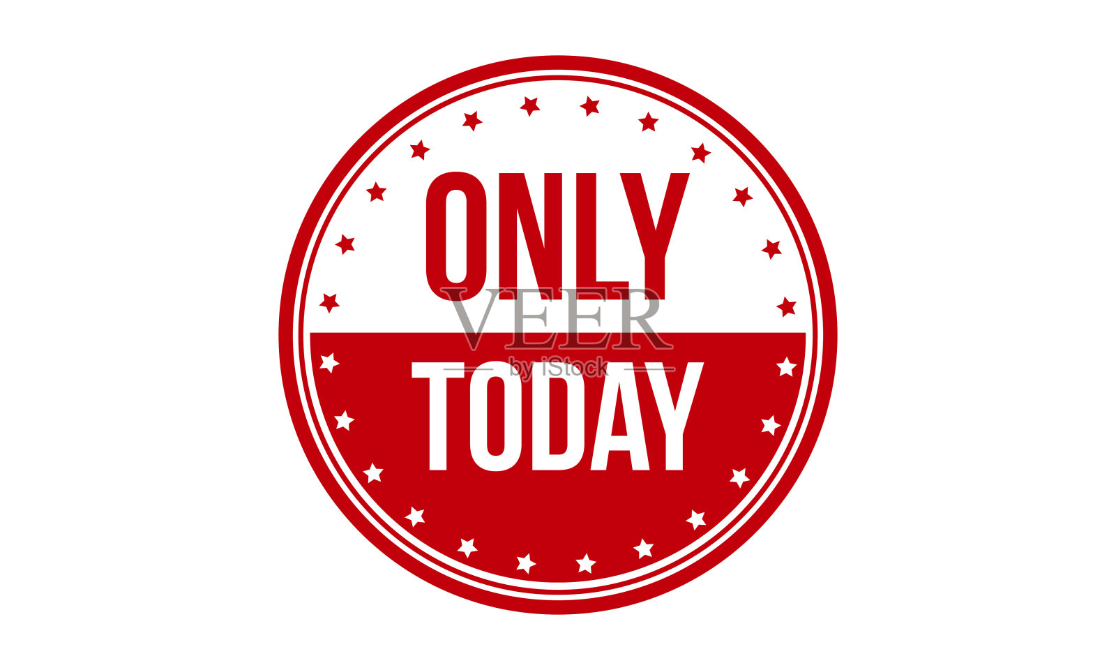 只有今天橡胶印章矢量设计元素图片