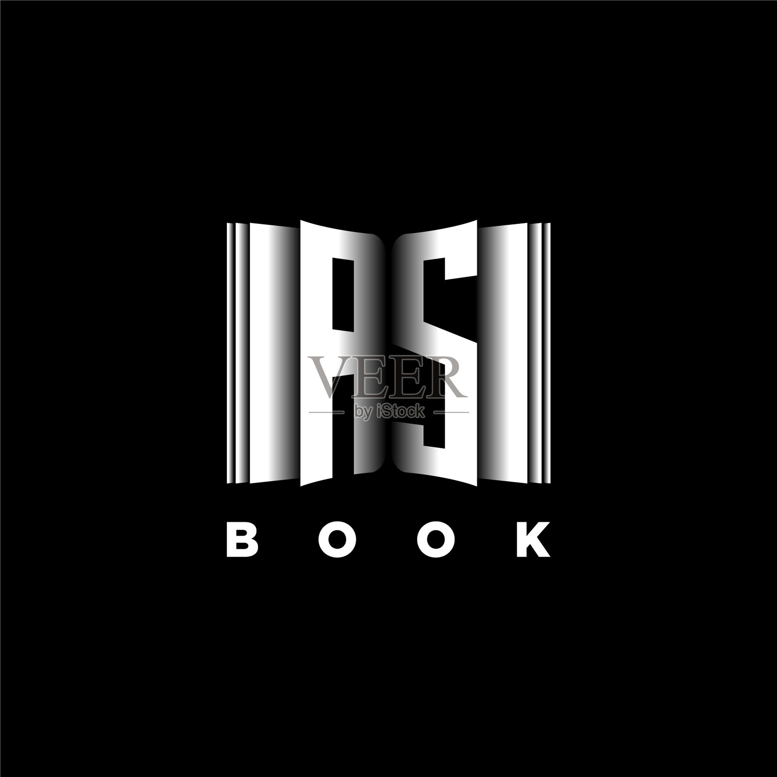 作为字母组合书的形状风格插画图片素材