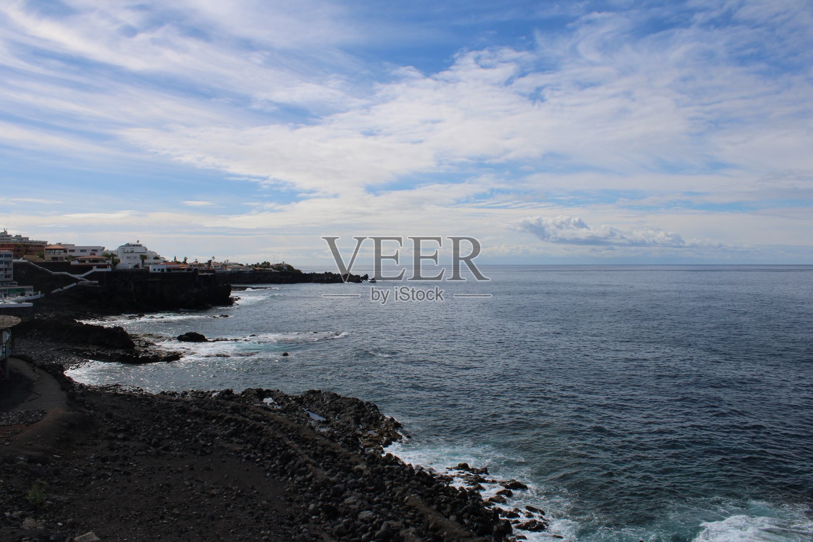 特内里费岛的La Arena海岸照片摄影图片