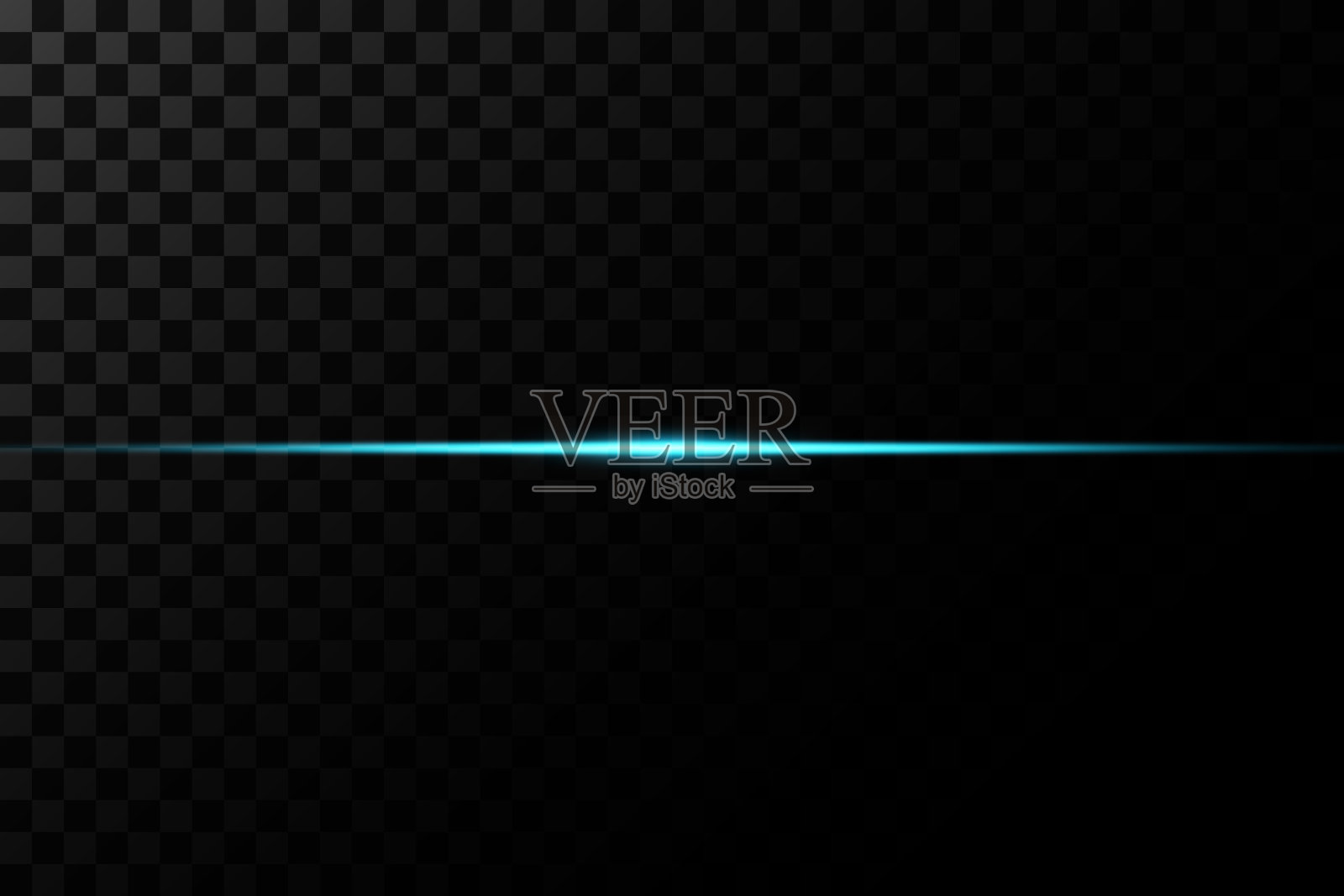 蓝色的光。神奇的光芒，光的微粒，火花。发光的线。插画图片素材