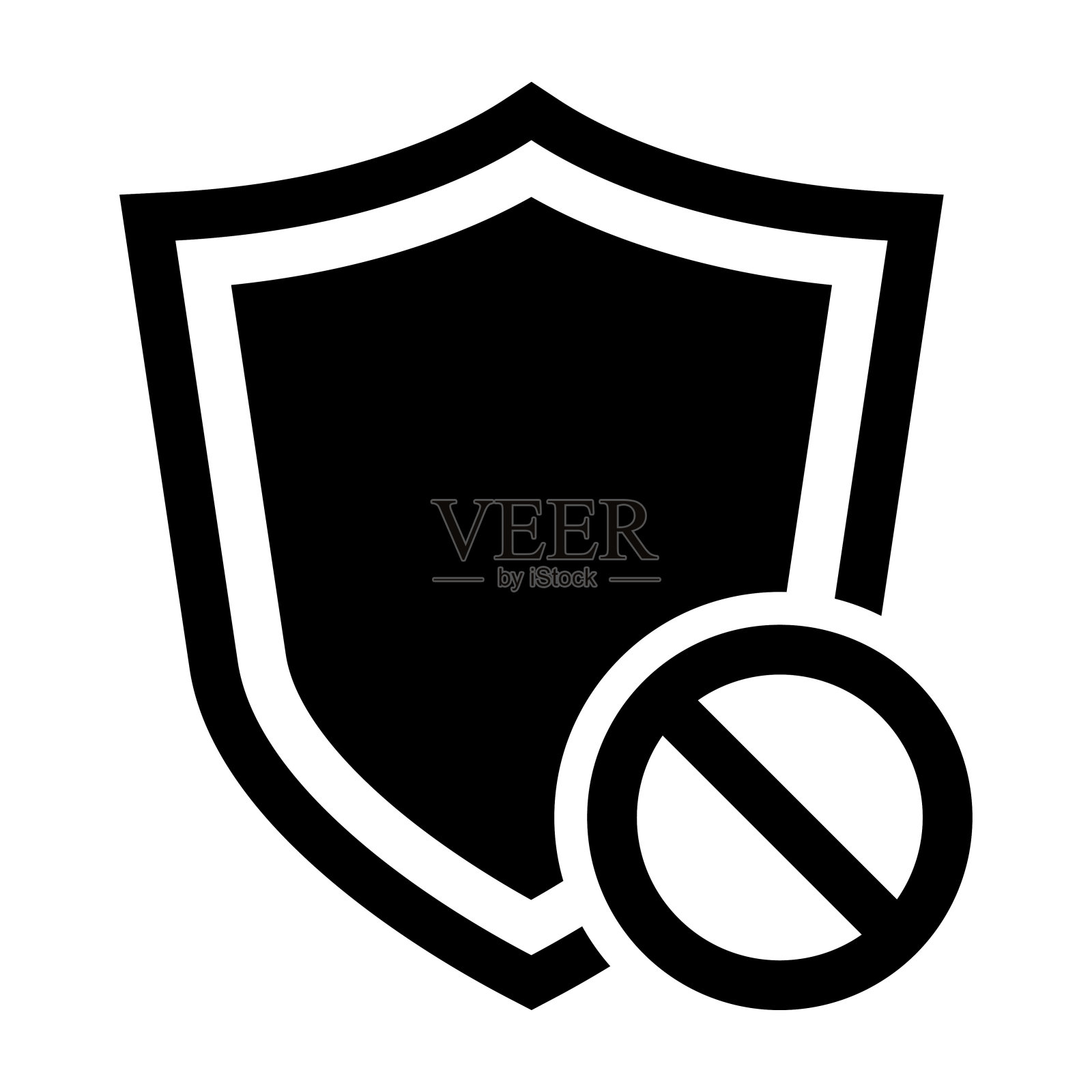 安全禁用图标插画图片素材