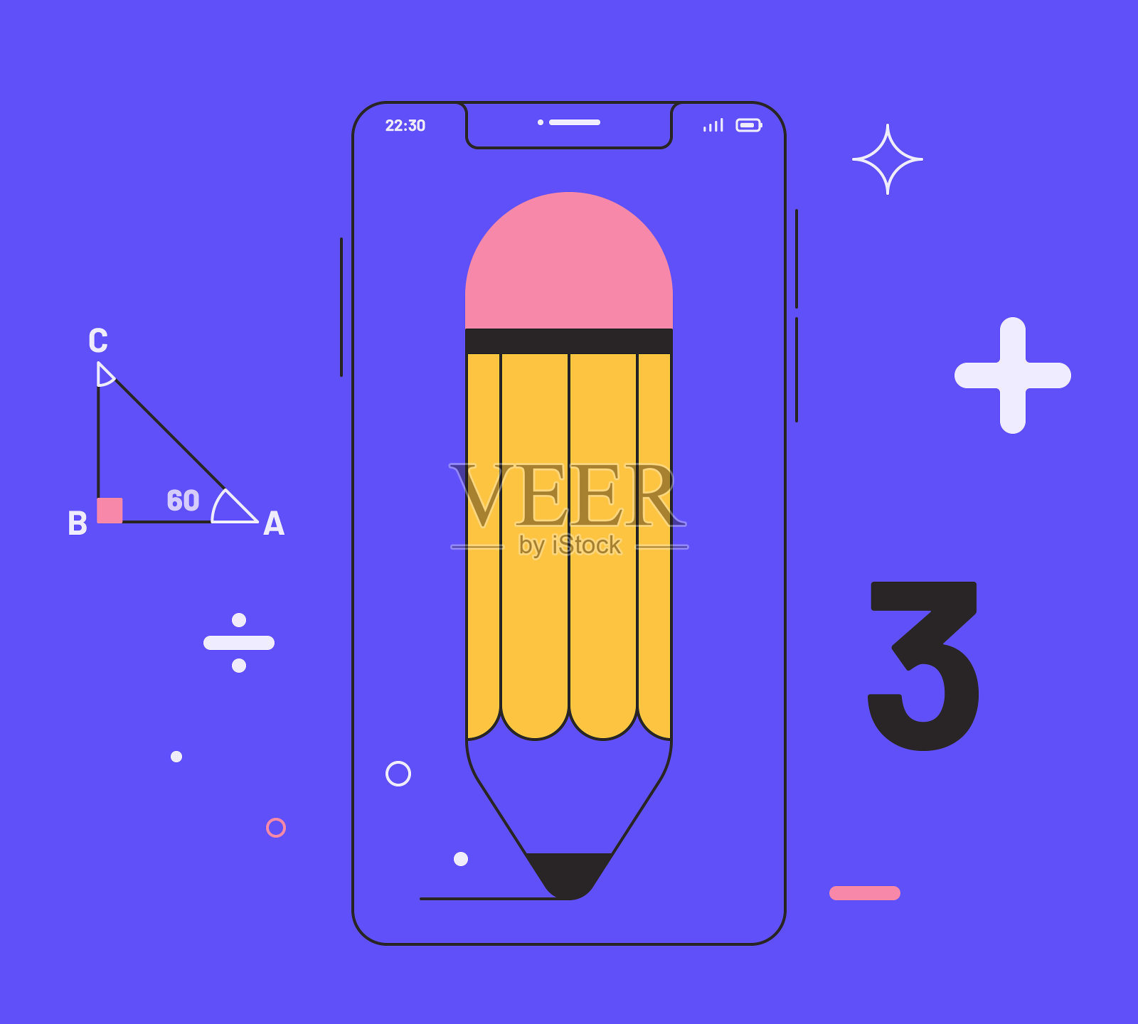 在线教育矢量插图。插画图片素材