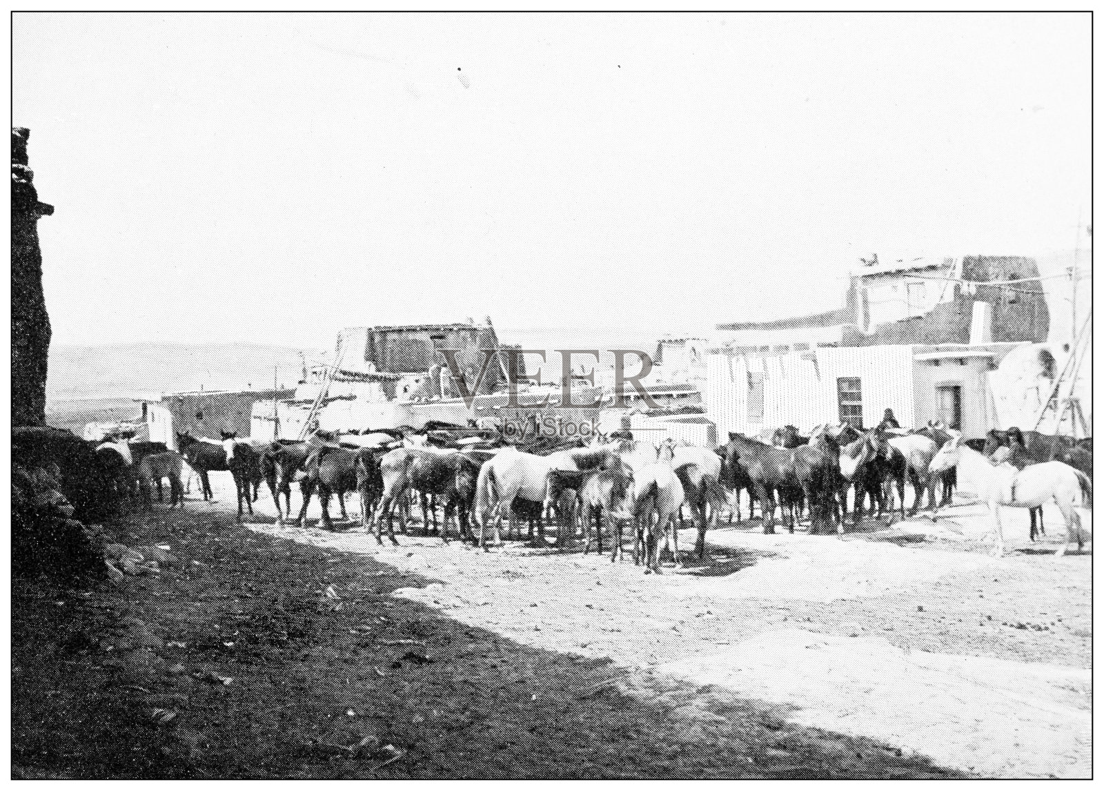 古色古香的大峡谷旅行照片:阿科马庭院插画图片素材