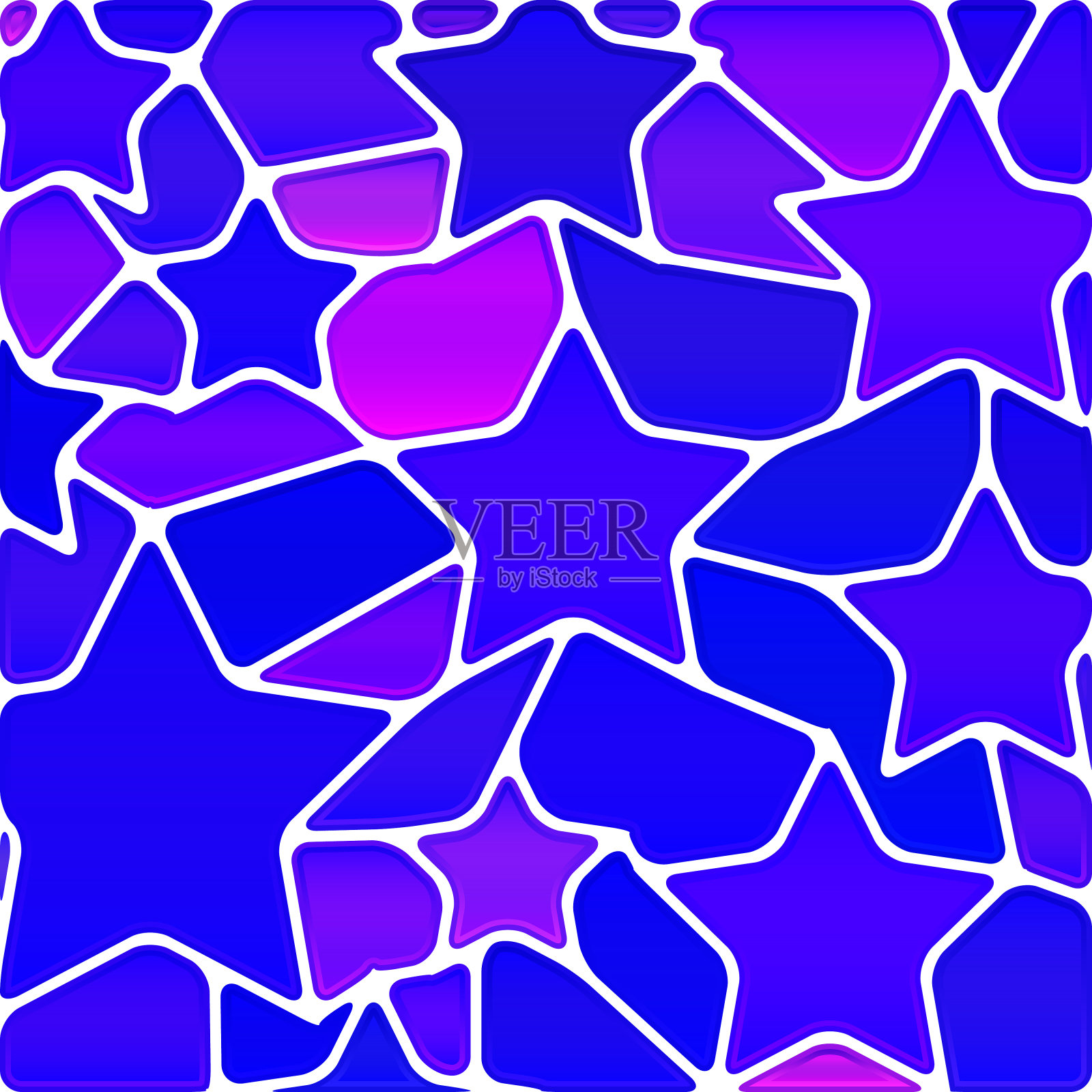 抽象矢量彩色玻璃马赛克背景插画图片素材