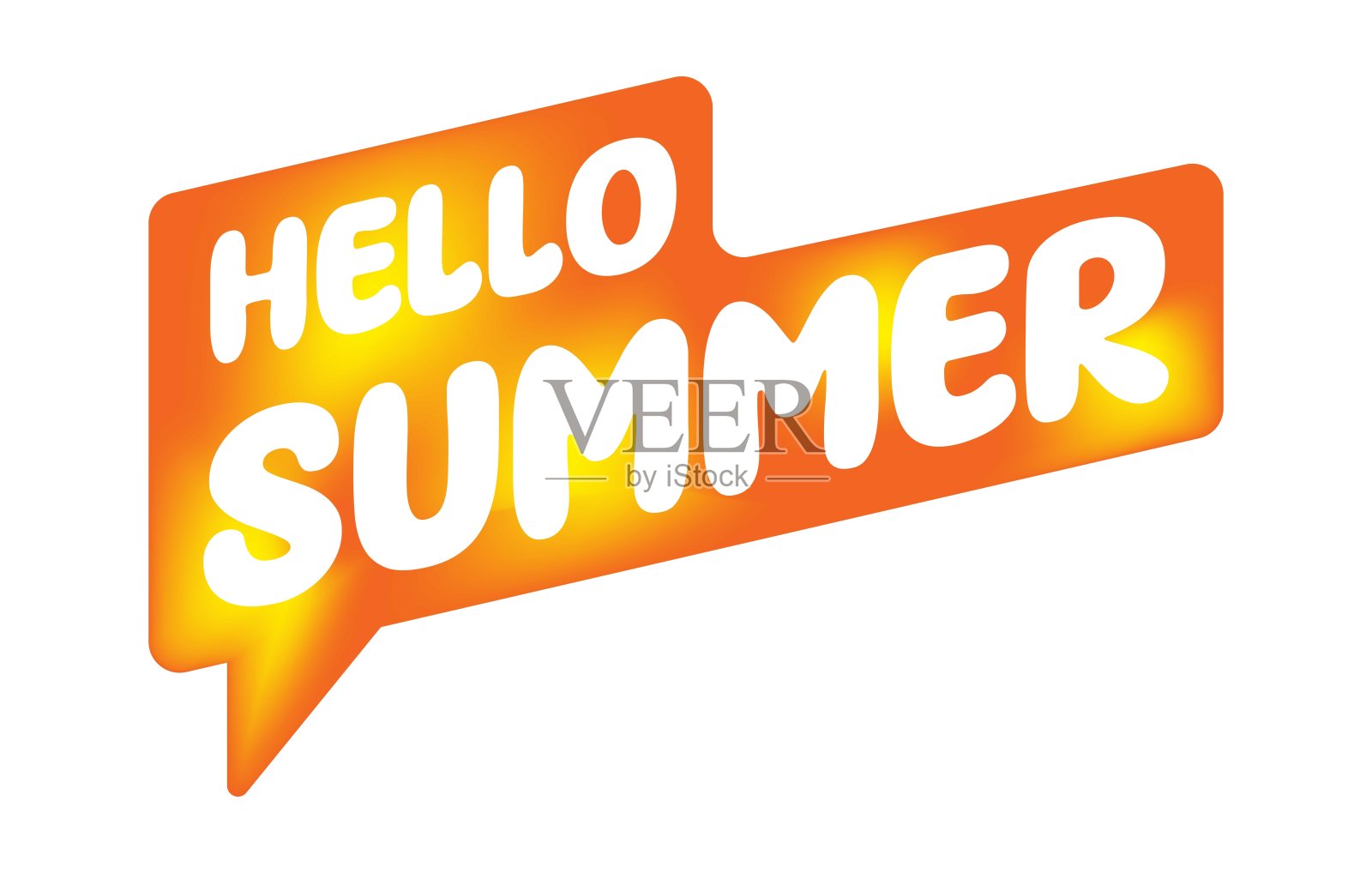 你好，夏季设计元素插画图片素材