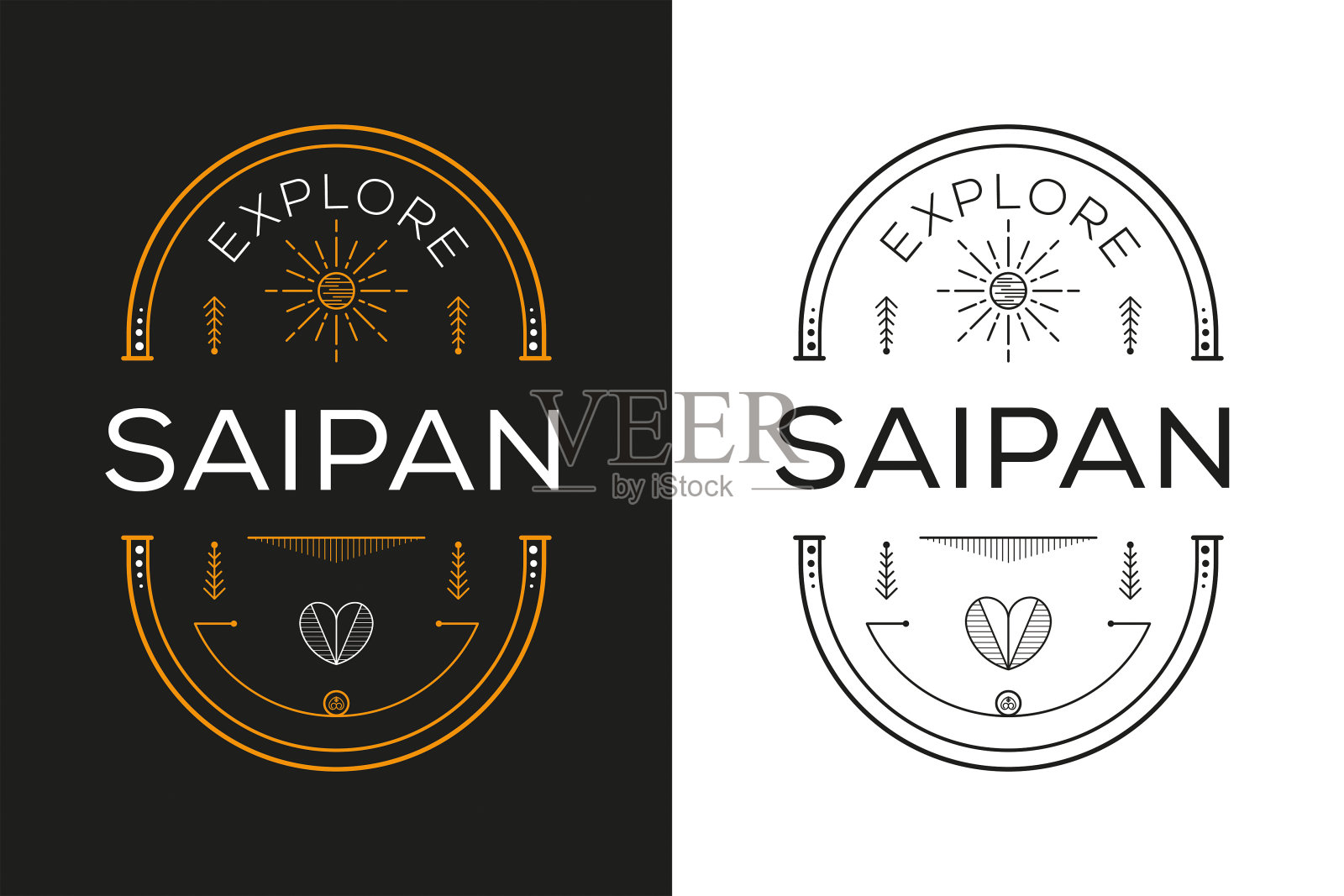 探索塞班城市设计插画图片素材