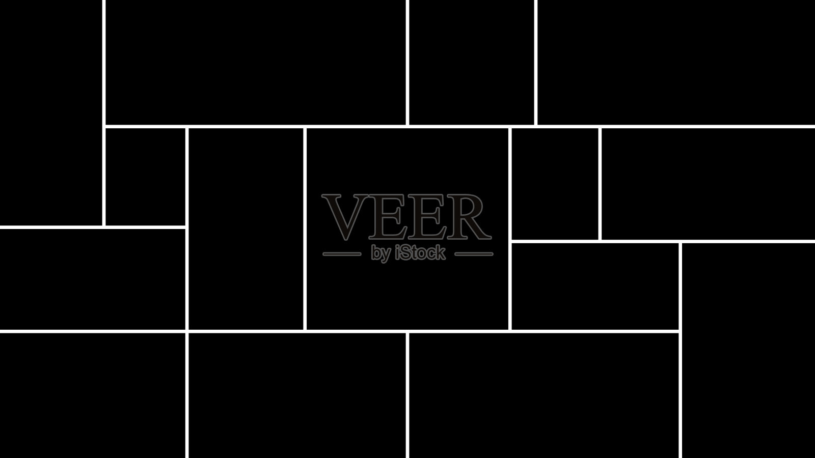 矢量拼贴照片。相框。矢量空白剪贴簿不要忘记笔记。插画图片素材