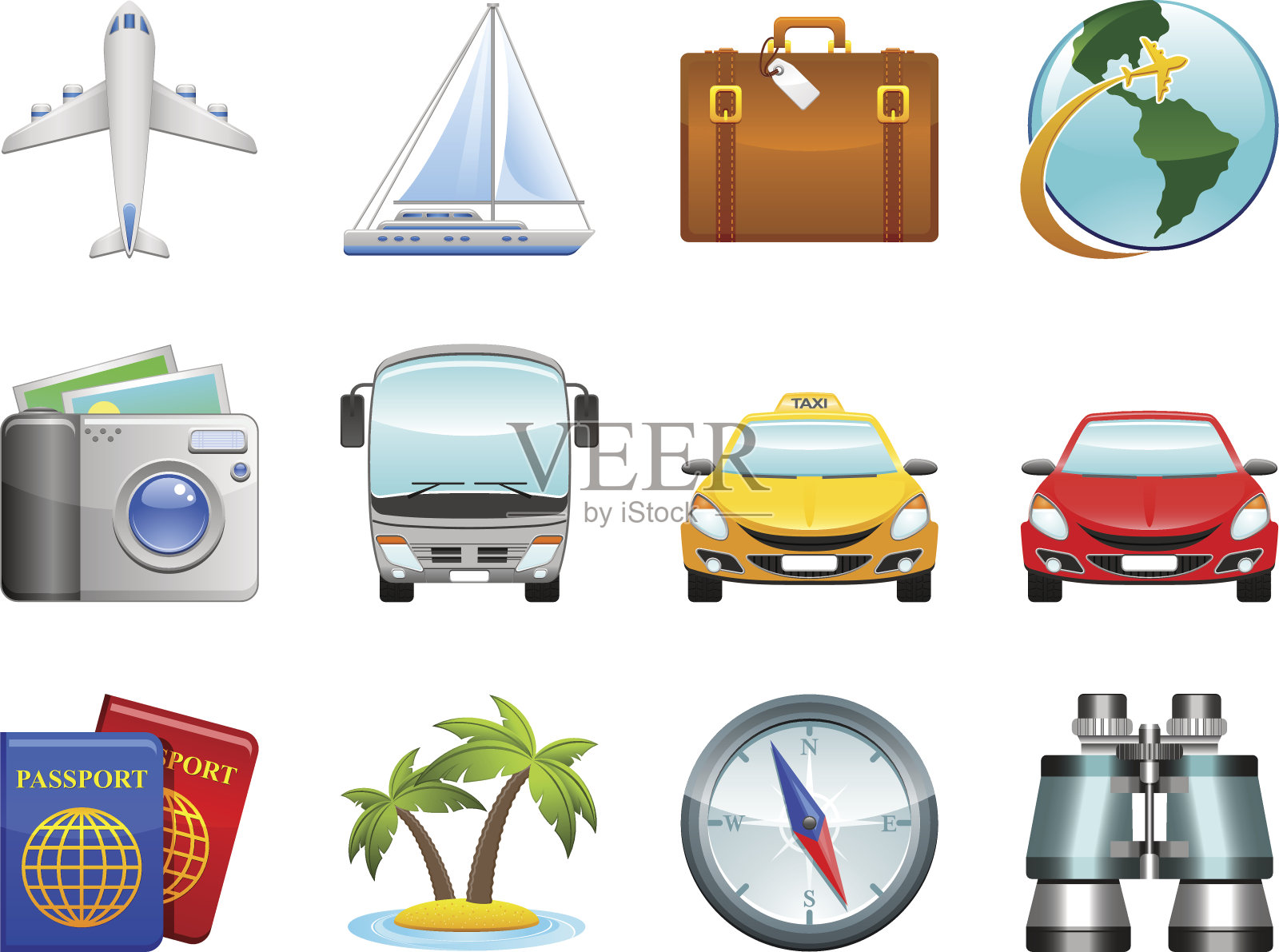 旅游的图标图标素材