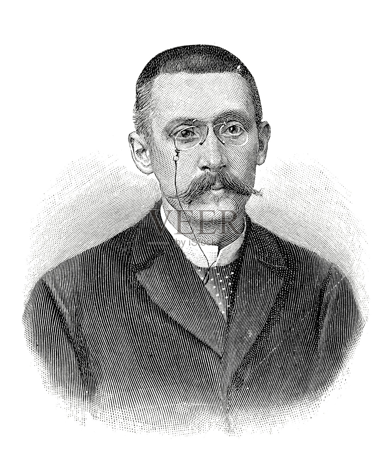 让·弗朗索瓦·克洛布，廷巴克图的总督插画图片素材