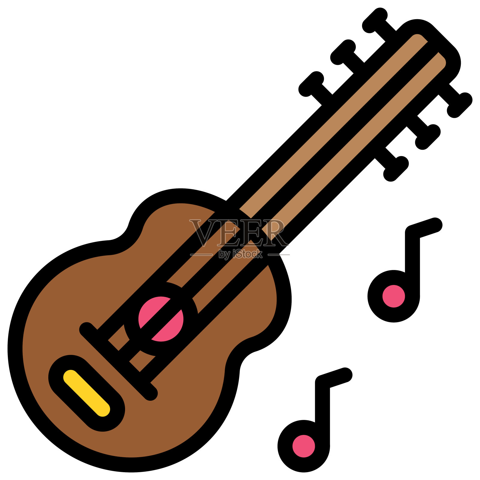 吉他图标，Festa junina相关向量设计元素图片