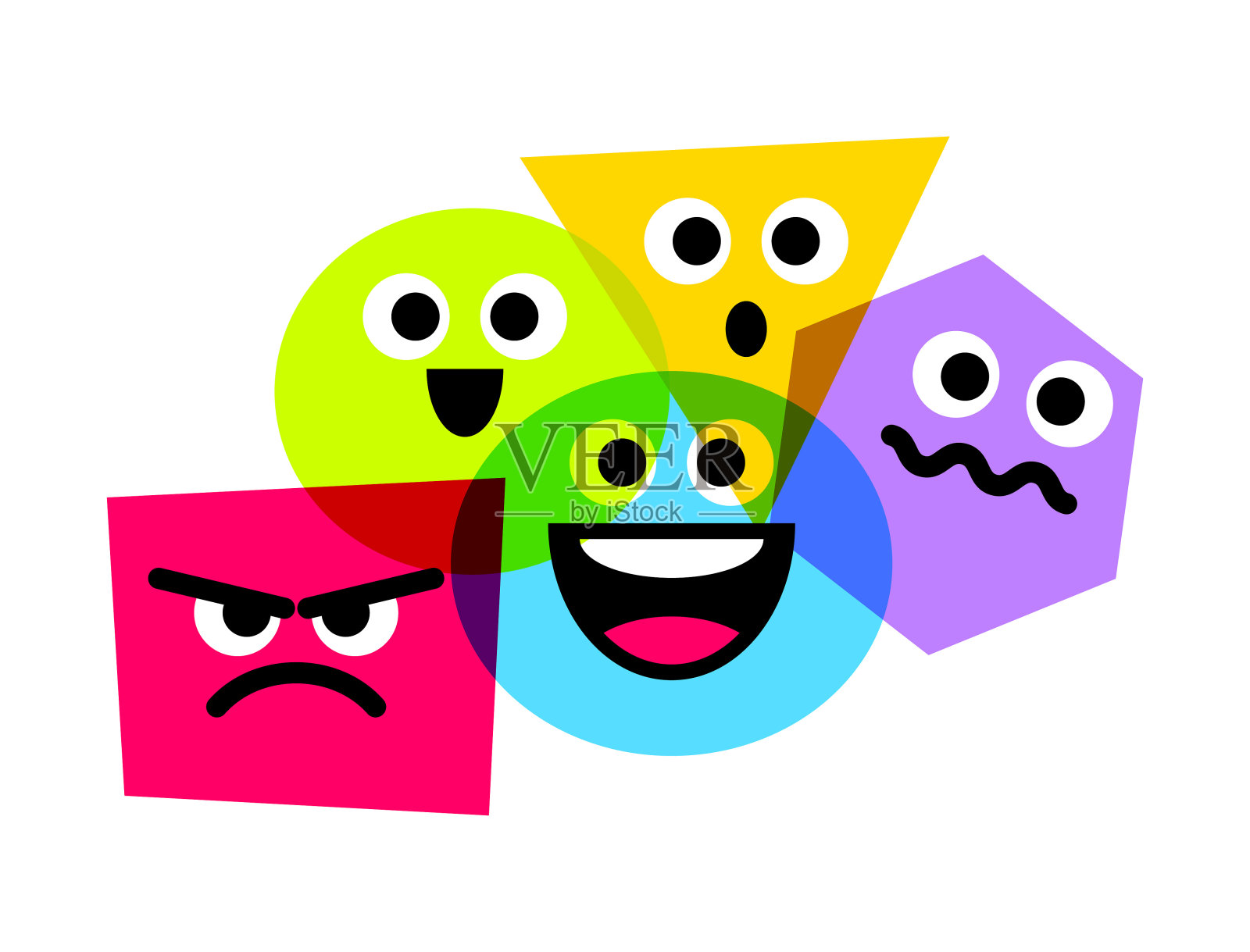 表情符号是基本的情感插画图片素材