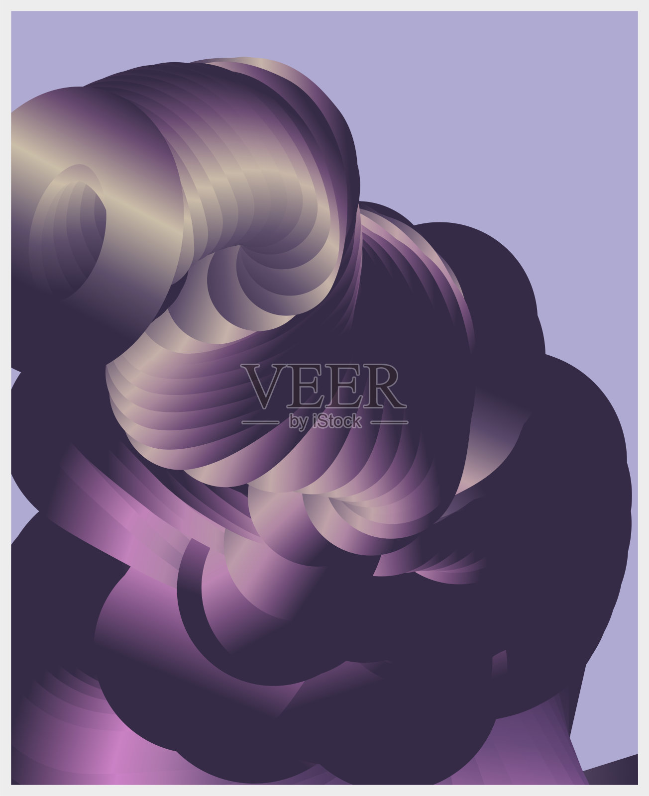 摘要紫色螺旋渐变混合图案背景插画图片素材