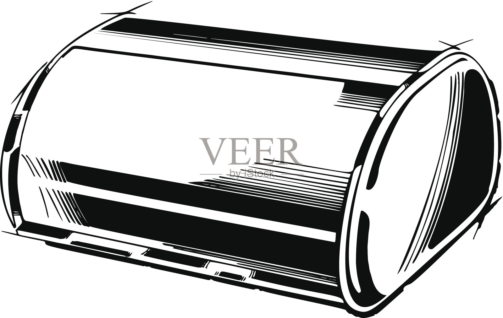 古董面包箱插画图片素材