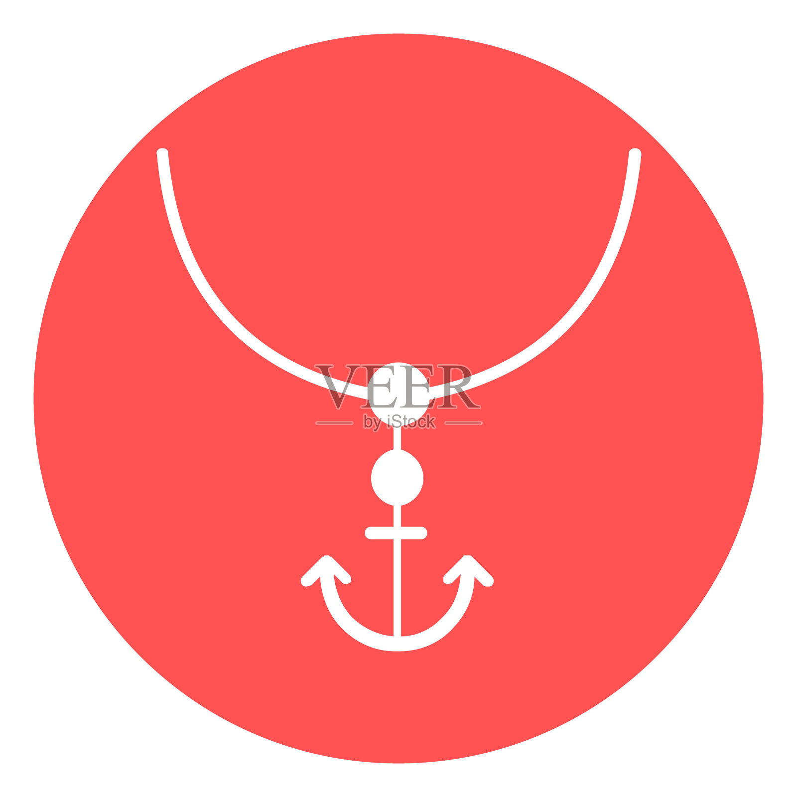 附件矢量图标与时尚的背景颜色，可以很容易地编辑或修改插画图片素材