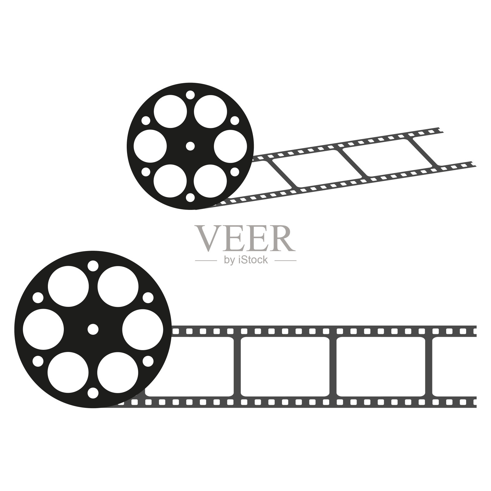 视频电影图标。矢量插图。每股收益10。插画图片素材