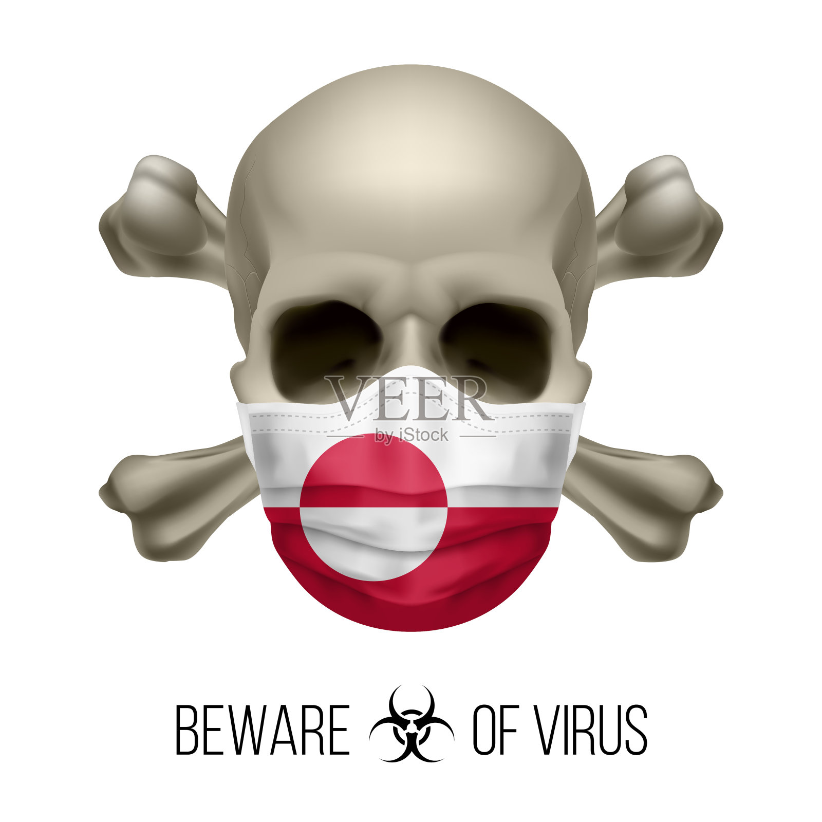 人类头骨插画图片素材