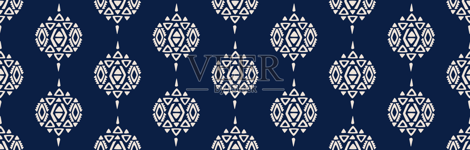 民族抽象艺术。无缝图案在部落，民间刺绣，和墨西哥风格。阿兹特克几何艺术装饰印刷。地毯、墙纸、服装、包装、织物、封面、纺织品的设计。插画图片素材