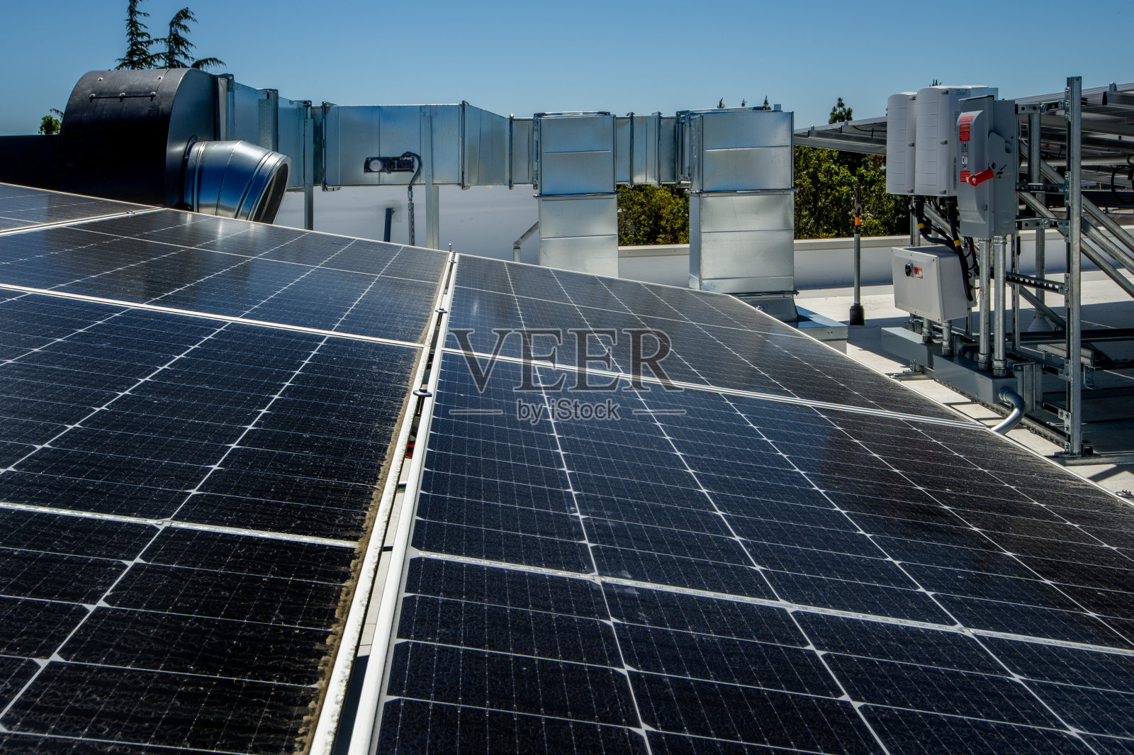 屋顶空调照片摄影图片